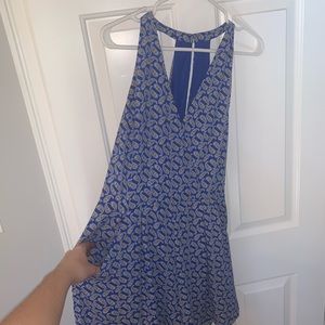 Blue Romper with pockets